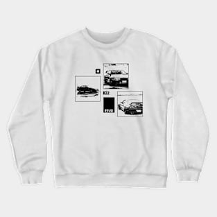 NISSAN SKYLINE GT-R R32 Black 'N White Archive Crewneck Sweatshirt